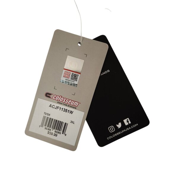 Tuskegee University Golden Tigers Colosseum Football Jersey Size 3XL White NWT - Picture 8 of 8